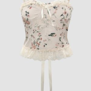Floral Lace Corset Cami